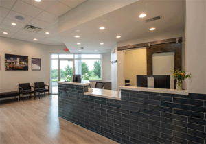 front desk at Urgent Dental in Matthews, NC.